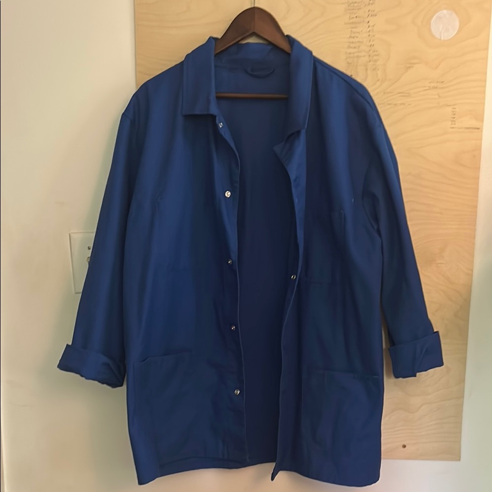 Rawson blue utility vintage deadstock chore smock XL